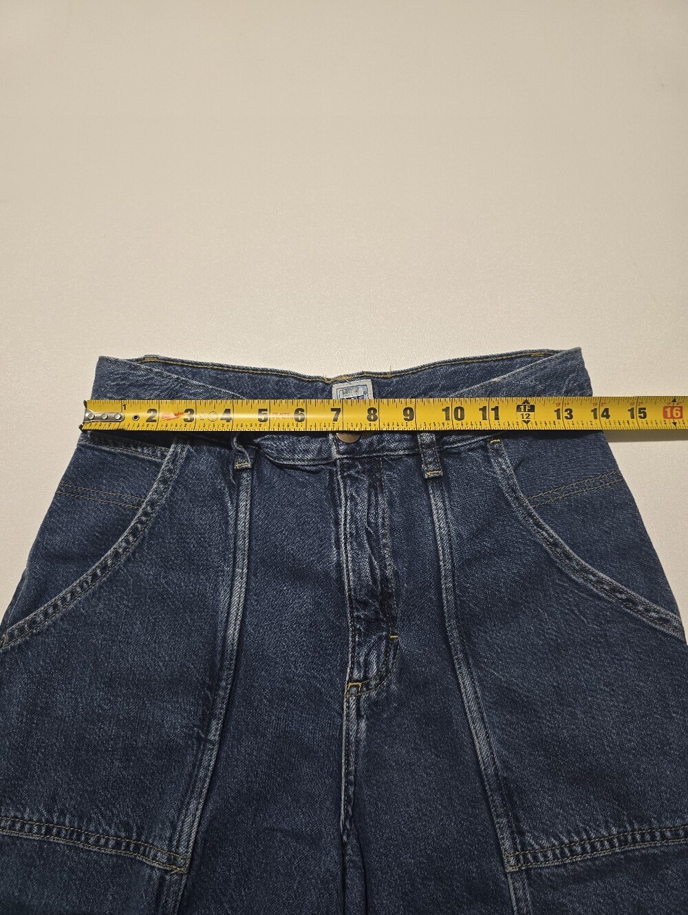 LEE High Rise Cargo Slouch Jeans Denim Size 28 - Picture 16 of 16